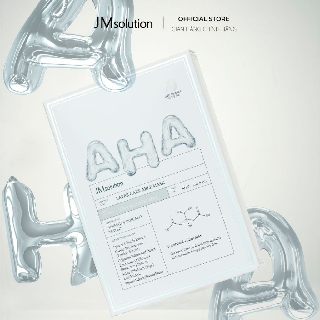 Mặt Nạ AHA JMsolution Layer Care Able Mask - Dưỡng Ẩm Làm Săn Chắc Da - Chính Hãng