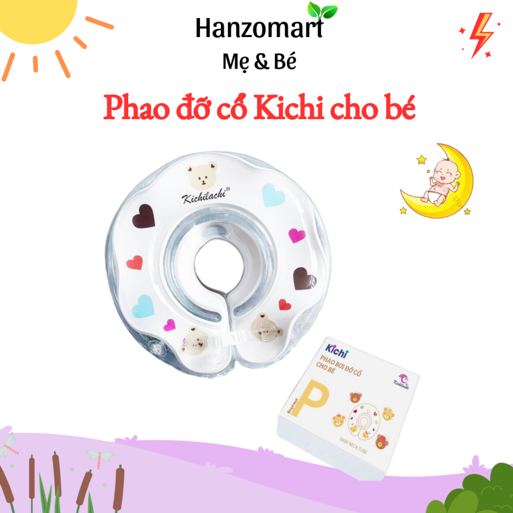 Phao Đỡ Cổ Kichi tập bơi cho bé - hanzo2009