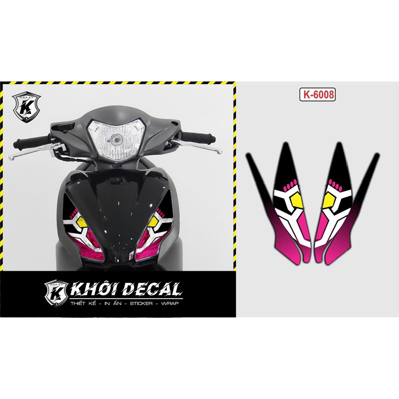 Decal dán đèn vision 2014- 2019