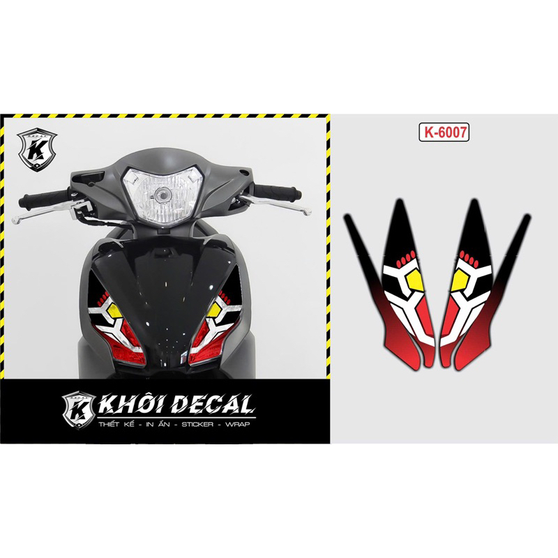 Decal dán đèn vision 2014- 2019
