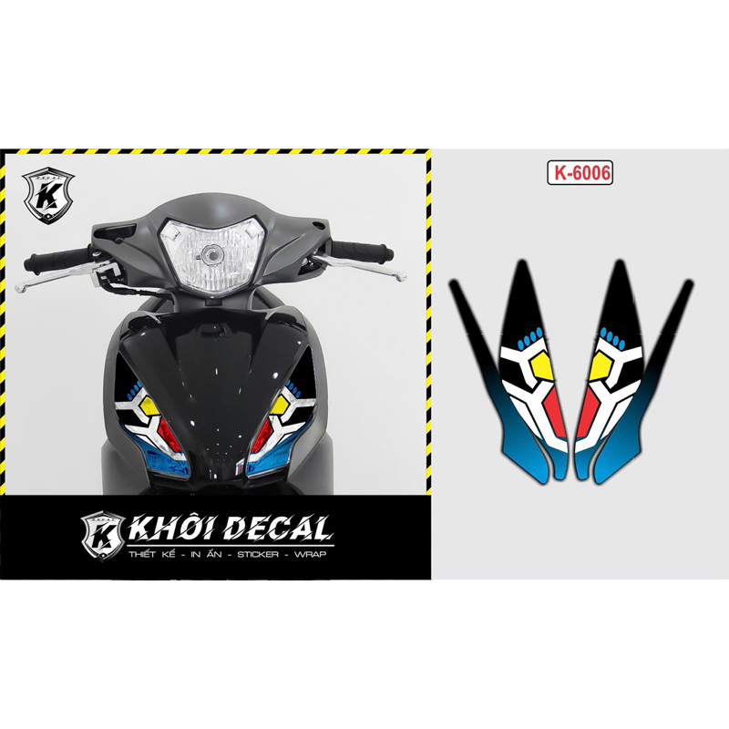 Decal dán đèn vision 2014- 2019