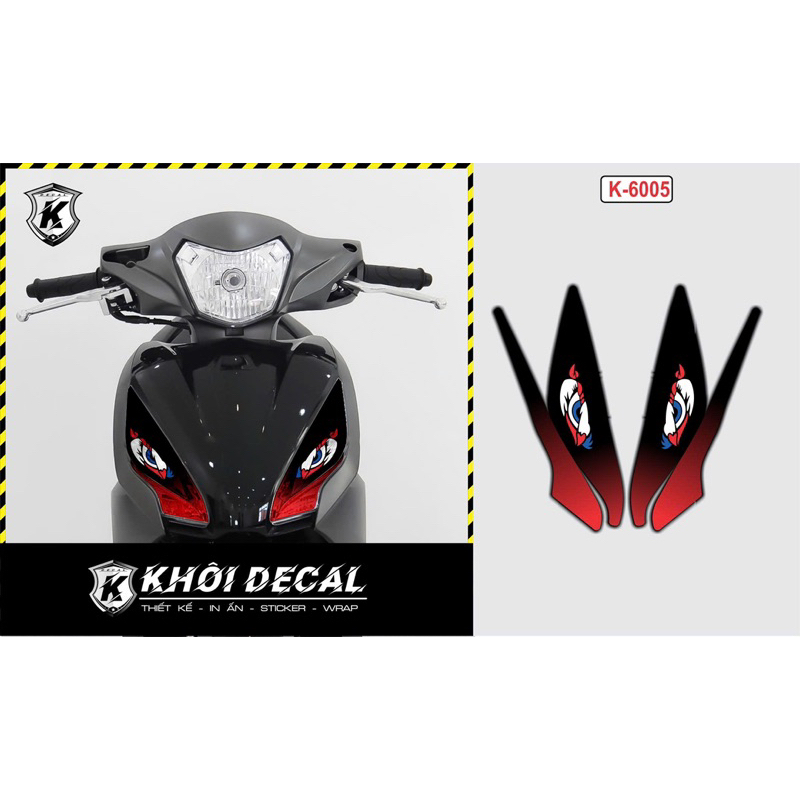 Decal dán đèn vision 2014- 2019