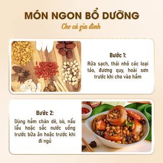 Thảo mộc hầm dê, bò, gà, nấu lẩu, set chuẩn 11 vị thảo mộc thơm ngon bổ dưỡng - Lãn Ông