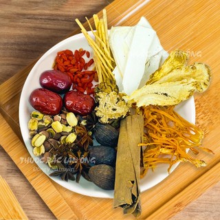 Thảo mộc hầm dê, bò, gà, nấu lẩu, set chuẩn 11 vị thảo mộc thơm ngon bổ dưỡng - Lãn Ông