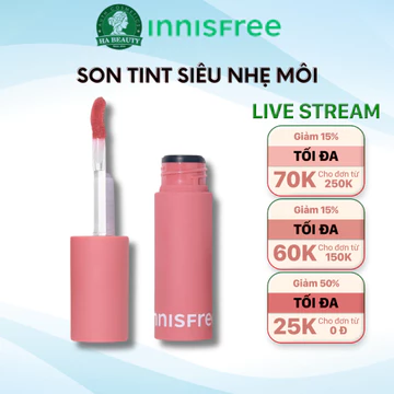Son tint dạng lì siêu nhẹ môi innisfree Airy Matte Tint 3.8 g