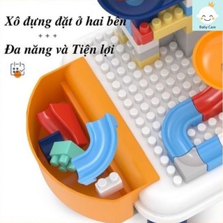 Đồ chơi lắp ráp, bộ xếp hình khối có bàn xây dựng đa năng cho bé, giúp bé phát triển tư duy vượt trội ( Lego bàn 142ct )