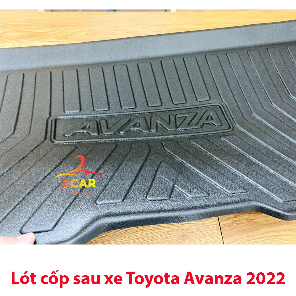 Lót cốp sau xe Toyota AVANZA 2022 - 2026 chất liệu nhựa dẻo không mùi, không thấm nước LCN-TO002