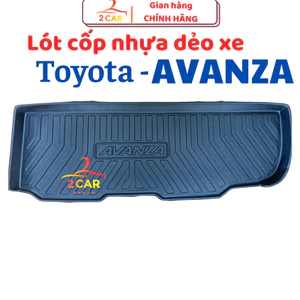 Lót cốp sau xe Toyota AVANZA 2022 - 2026 chất liệu nhựa dẻo không mùi, không thấm nước LCN-TO002