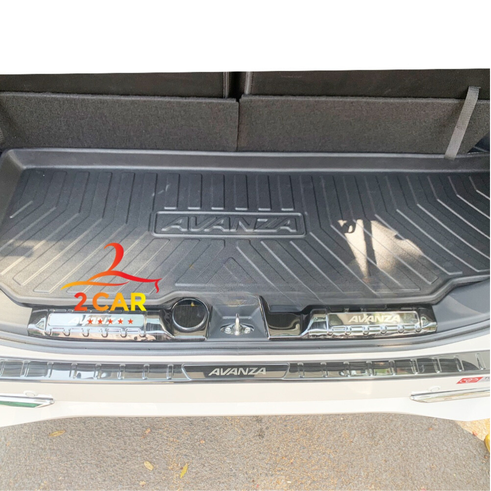 Lót cốp sau xe Toyota AVANZA 2022 - 2026 chất liệu nhựa dẻo không mùi, không thấm nước LCN-TO002