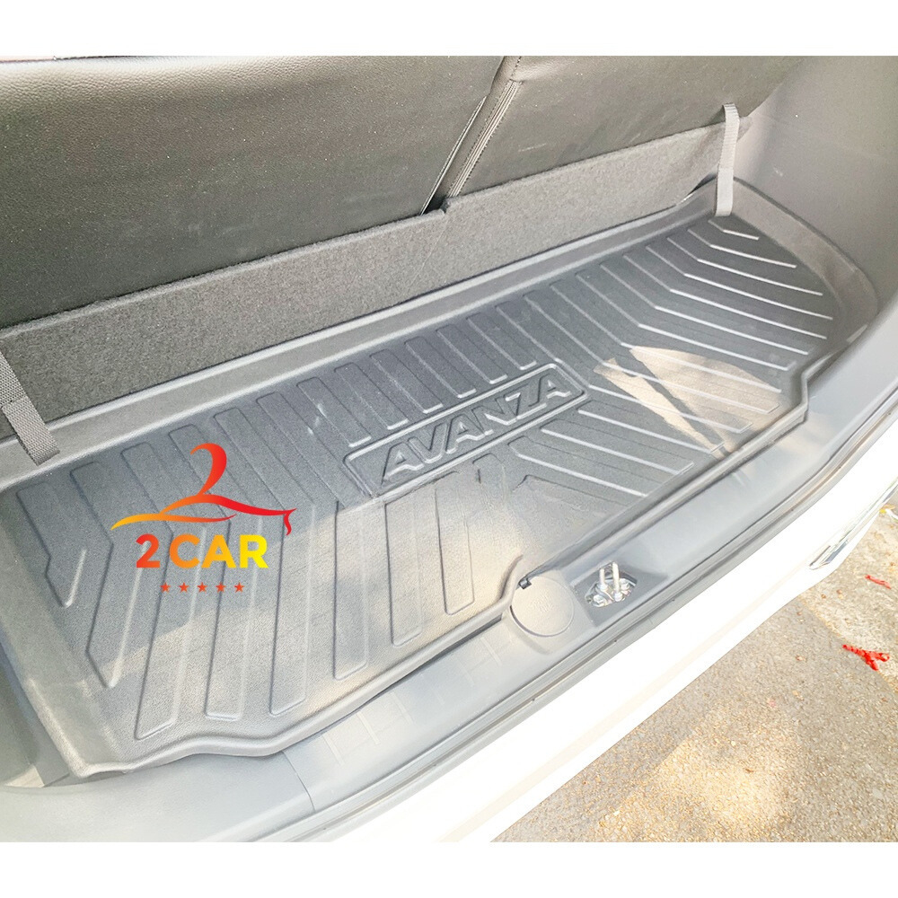 Lót cốp sau xe Toyota AVANZA 2022 - 2026 chất liệu nhựa dẻo không mùi, không thấm nước LCN-TO002