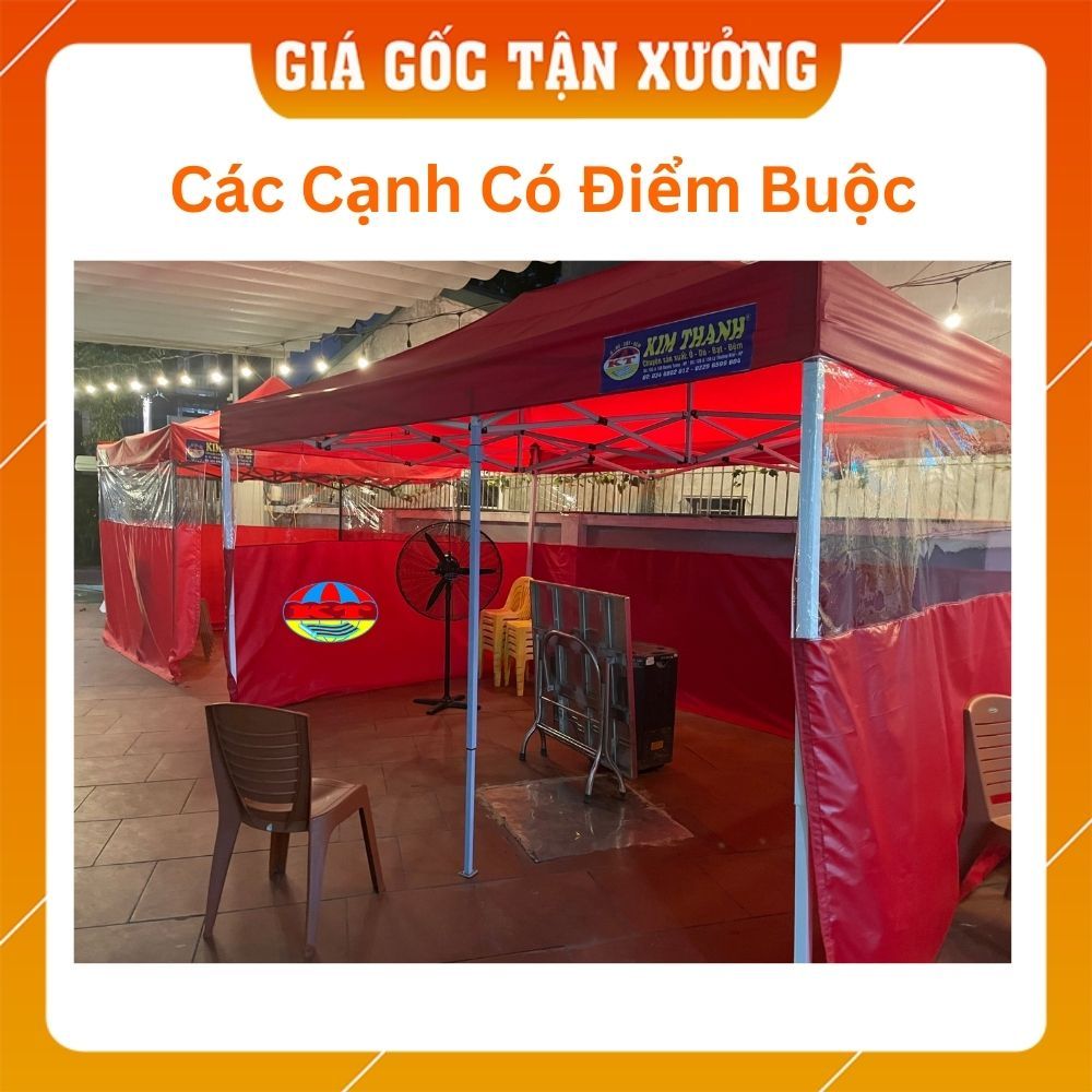 [LÀM THEO YÊU CẦU]  BẠT QUÂY NHÀ BẠT DI ĐỘNG ĐA NĂNG 3M x 3M (không bao gồm khung xương và bạt mái)