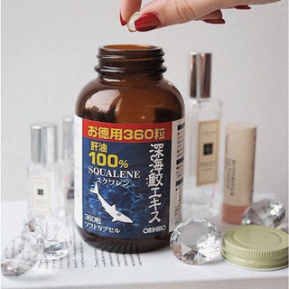 Viên Uống Orihiro Shark Squalene Chiết Xuất Dầu Gan Cá Mập Sụn Vi Cá Mập Nhật Bản