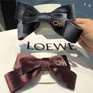 [🔥XƯỞNG SALE SẬP SÀN🔥] Kẹp Tóc Nơ Nhung Đính Chữ Hottrending K218