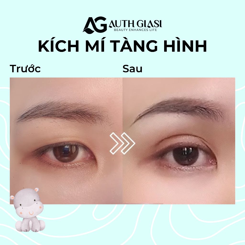 Combo 120 miếng Kích Mí Lưới Keqi Kèm Que Nhấn Mí sẵn keo