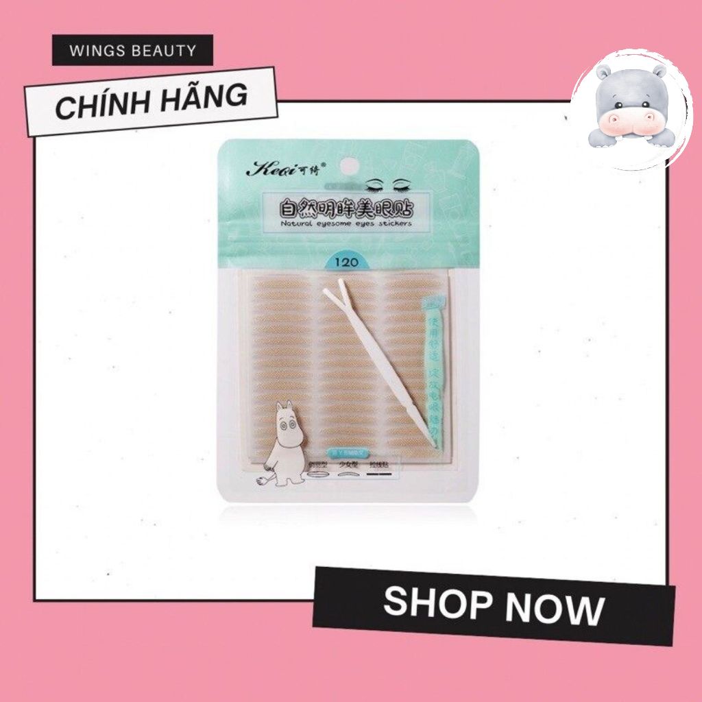 Combo 120 miếng Kích Mí Lưới Keqi Kèm Que Nhấn Mí sẵn keo
