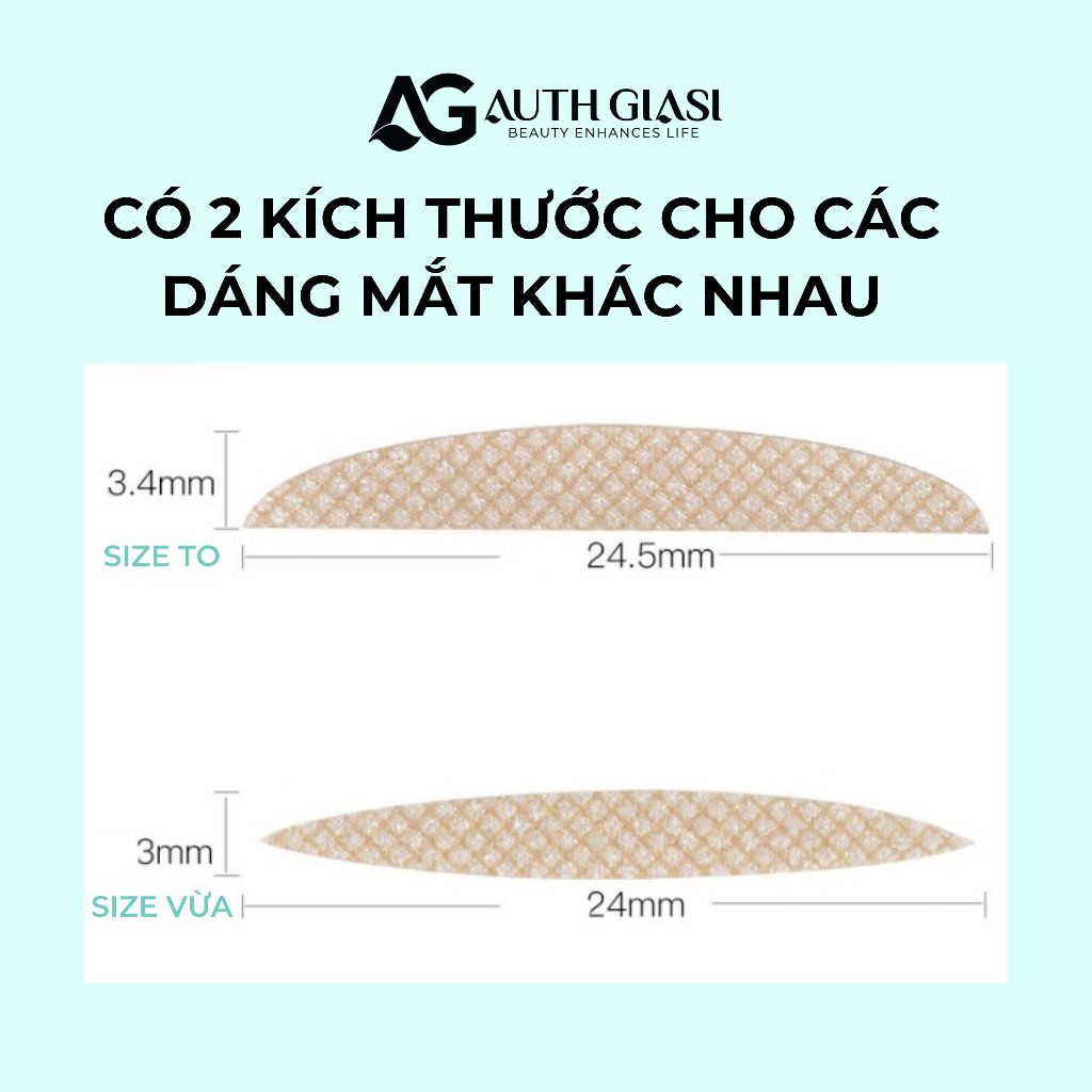 Combo 120 miếng Kích Mí Lưới Keqi Kèm Que Nhấn Mí sẵn keo