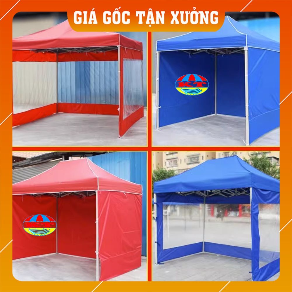 [Nặng 28 KG] Nhà Bạt Di Động Đa Năng 3M X 3M Có Bạt Che 3 Mặt Che Nắng, Che Mưa Ngoài Trời, Che Nắng, Che Mưa Ngoài Trời
