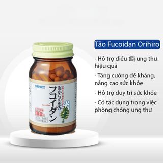 Tảo Fucoidan Orihiro Tăng Cường Sức Đề Kháng Phòng Chống Ung Thư Hộp 90 Viên