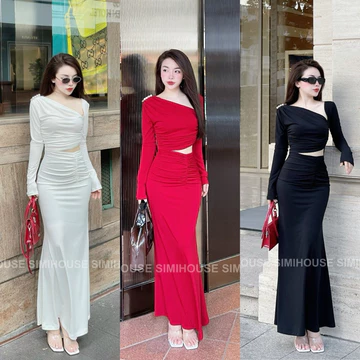 VÁY BODY CUT OUT / Đầm body tiệc thiết kế cut out chất ladong sang trọng