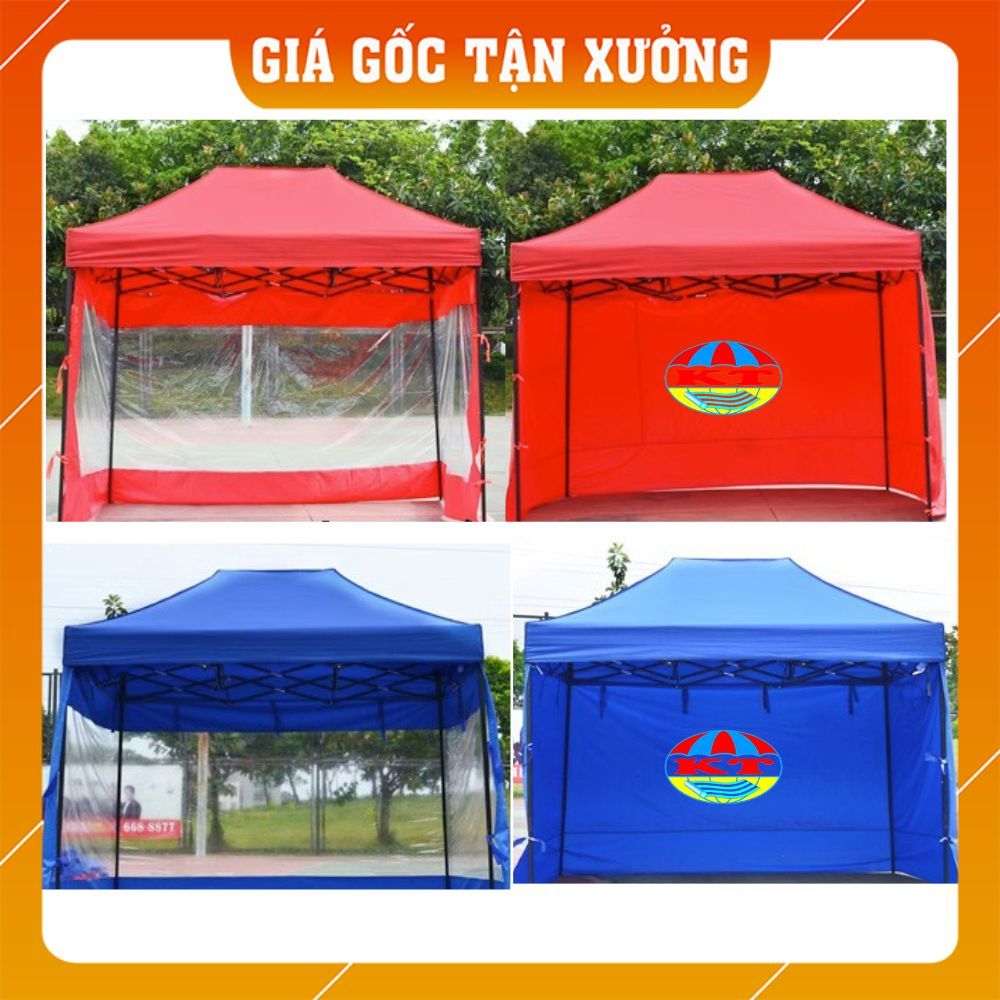 [Nặng 40 KG] Nhà Bạt Di Động Đa Năng 3M X 4,5M Có Bạt Che 3 Mặt Che Nắng, Che Mưa Ngoài Trời, Che Nắng, Che Mưa
