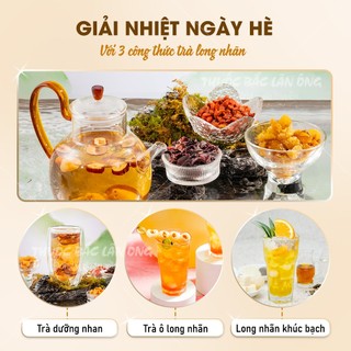 Long nhãn khô Hưng Yên 1kg, thơm, không tẩm đường, vị ngọt tự nhiên, nấu chè, pha trà - Lãn Ông
