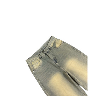 Quần Jeans Ống To - Thời Trang Unisex - Màu Wash Cao Cấp