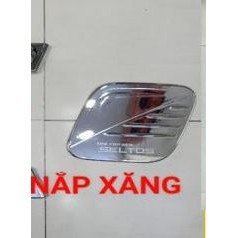 Ốp nắp bình xăng xe Kia Seltos đời 2018 đến 2025 nhựa ABS mạ crom cao cấp, sáng bóng
