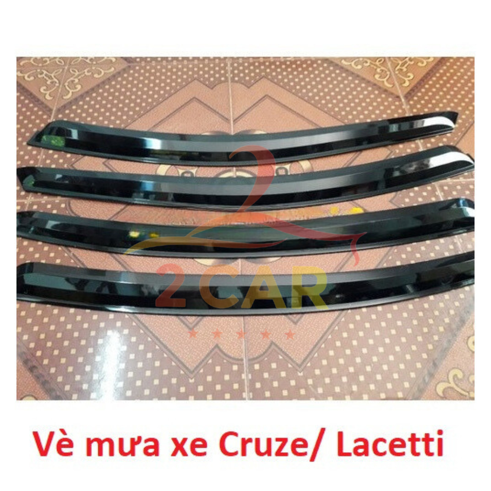 Vè che mưa nhựa đen xe Chevrolet Cruze, Lacetti 2003- 2020, 2021 - Hàng đẹp