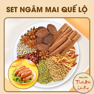 Nguyên liệu ngâm mai quế lộ 9 vị, đã rang thơm nghiền vụn tặng kèm túi lọc, ngâm 1 tuần sử dụng được