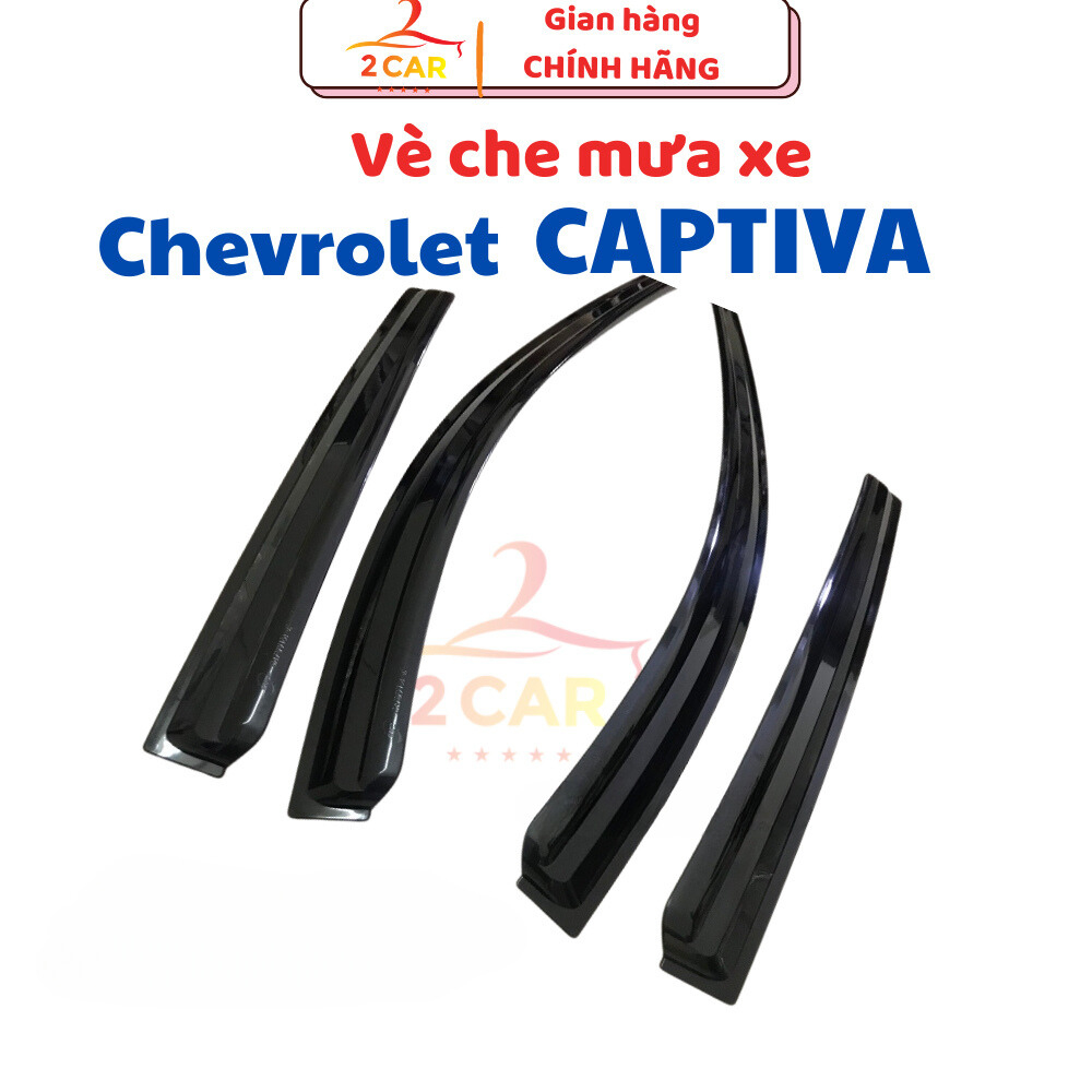 Vè che mưa xe Chevrolet Captiva Dùng chung tất cả các đời 2007 đến 2018- Hàng Nhựa đen Hàn Quốc