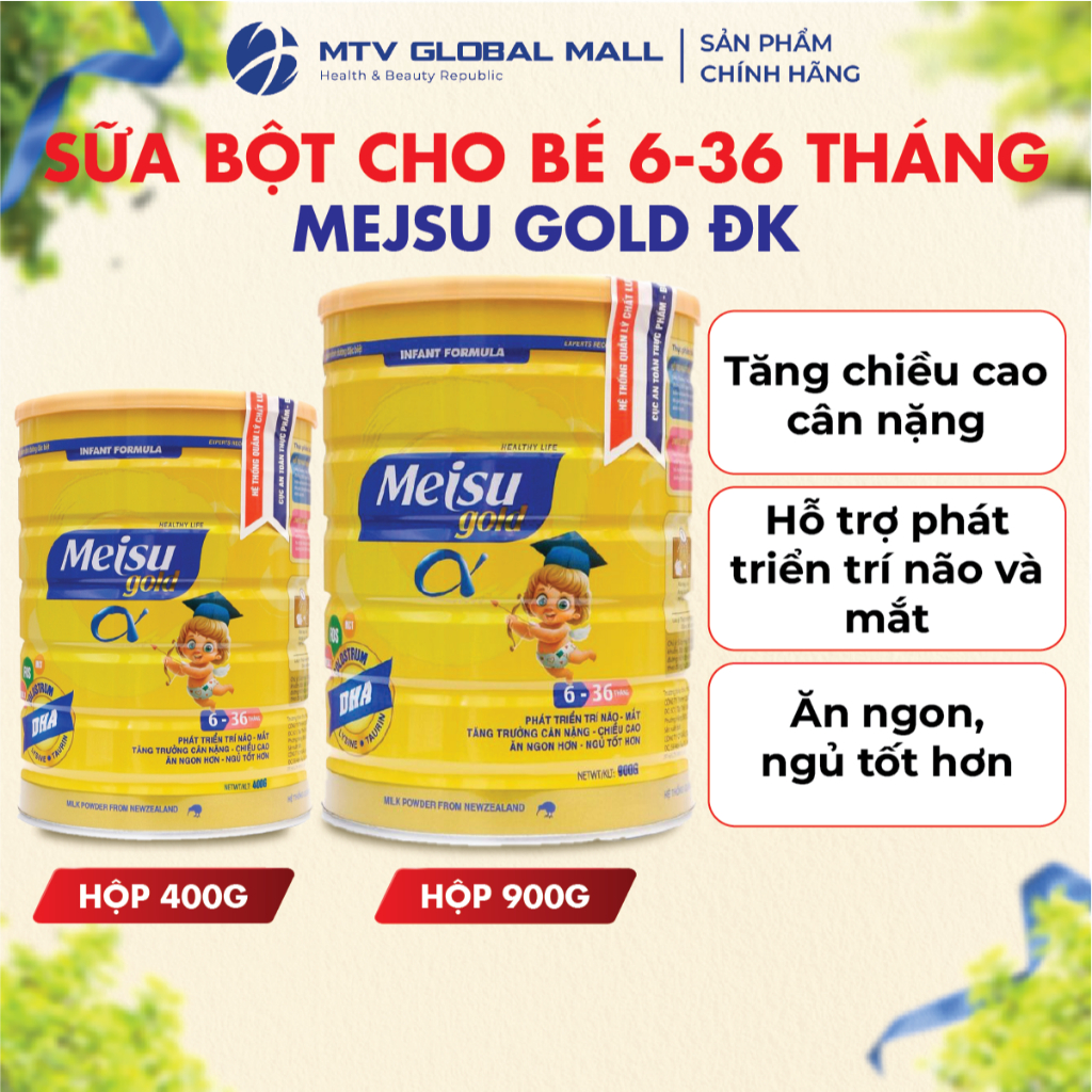 Sữa Bột Mejsu Gold Fobe Hỗ Trợ Tăng Trưởng Chiều Cao Và Cân Nặng Lon ...