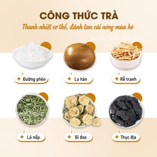 5 Set sâm bí đao set nấu 7-10lít và tổng hợp các set trà sâm thanh nhiệt, thích hợp cho cả gia đình