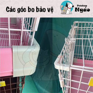 Chuồng petland cao cấp đế nhựa bánh xe - Chuồng Chó - Mèo -  Thỏ - Bọ -Hamster__