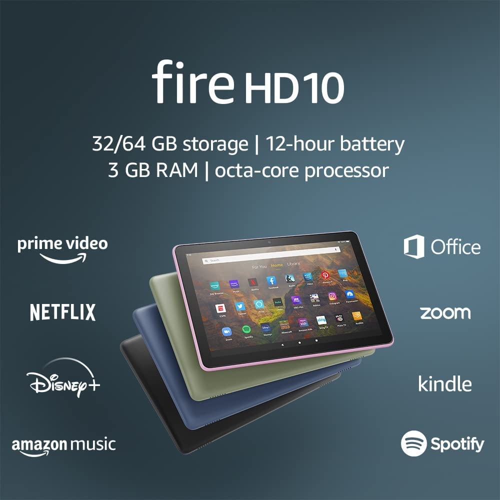 Máy Tính Bảng Kindle Fire HD 10 13th 2023 Màn hình 10inch full HD