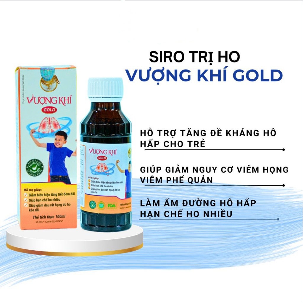 Ảnh Siro cao lỏng Vượng Khí Gold hỗ trợ giảm ho tiêu đờm rát họng tăng cường đề kháng hệ hô hấp Japa kids 2