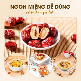 Táo đỏ Hàn Quốc sấy khô 500g, pha trà, ăn vặt, hầm canh thơm ngon bổ dưỡng - Lãn Ông