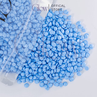 Combo Chén Nấu Sáp Wax Lông Silicone GLOW WAXING + 100gr Sáp Sữa Dừa Xanh Siêu Bám Lông CHE TÊN