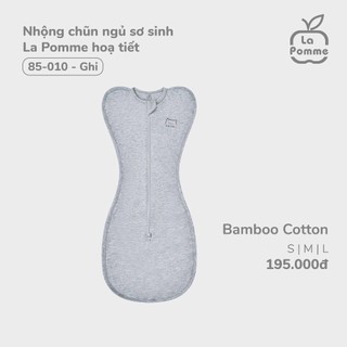La pomme AW2024 Nhộng chũn ngủ sơ sinh La Pomme hoạ tiết cho bé