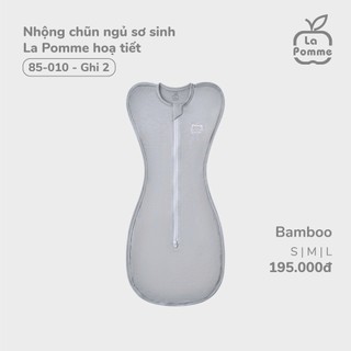 La pomme AW2024 Nhộng chũn ngủ sơ sinh La Pomme hoạ tiết cho bé