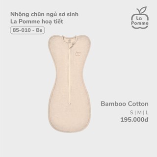 La pomme AW2024 Nhộng chũn ngủ sơ sinh La Pomme hoạ tiết cho bé