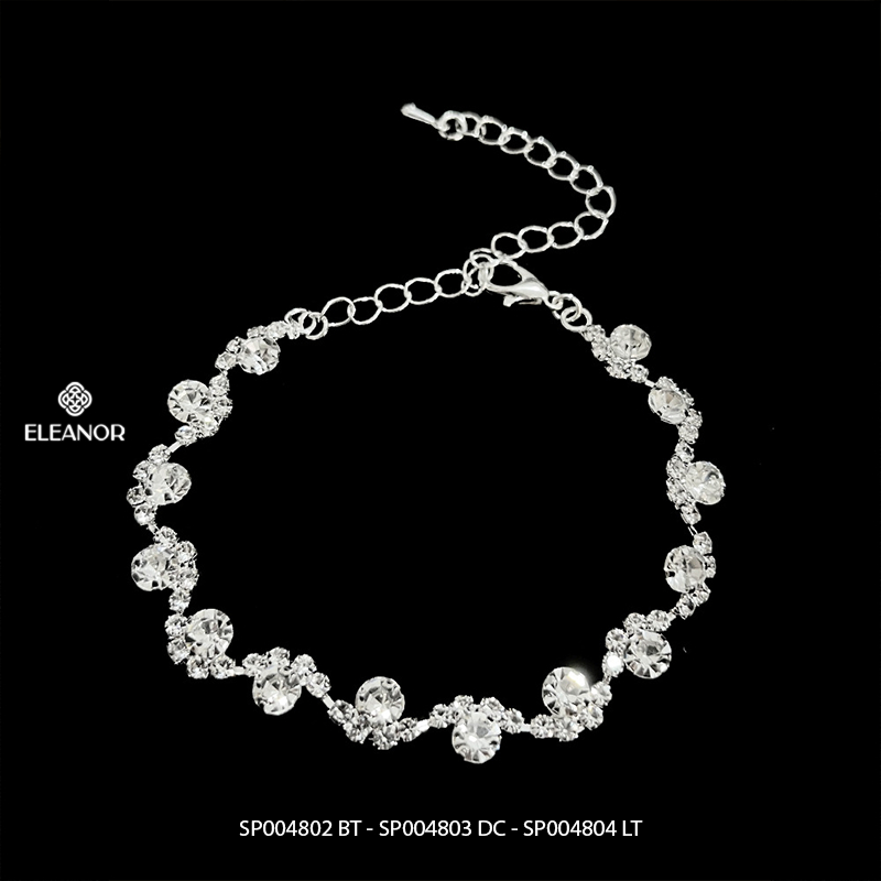 Bông tai dây chuyền lắc tay nữ Eleanor Accessories bộ trang sức đính đá phụ kiện trang sức 4802