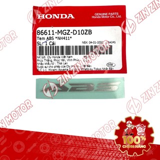 Tem AB 2022 Zin, Tem Rời Xe AirBlade 160 2022 Xanh Xám Phiên Bản Tiêu Chuẩn Chính Hãng - ZZM
