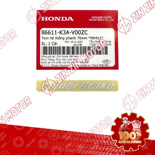 Tem AB 2022 Zin, Tem Rời Xe AirBlade 125 2022 Xanh Đen Phiên Bản Tiêu Chuẩn Chính Hãng - ZZM