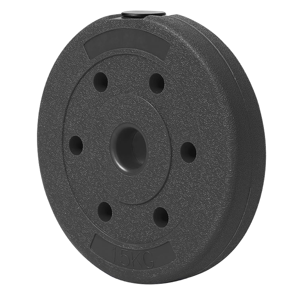 Ảnh BG - Tạ miếng nhựa PVC 15KG đặc ruột tạ bánh nhựa tạ đĩa 2