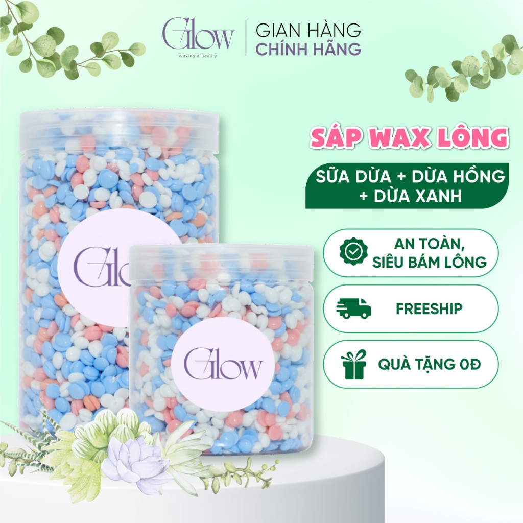 Sáp Wax Lông Mix Dòng Premium Galaxy Siêu Bám Lông GLOWWAXING Tặng Que ...