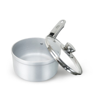 Quánh/ Nồi nhôm khuấy bột Kim Hằng nắp kiếng cường lực BDG - Đế từ