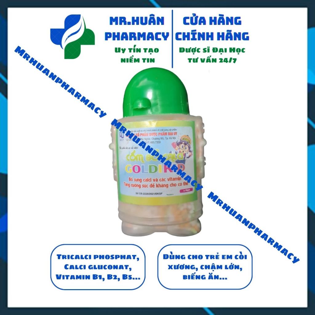 Cốm bổ Calci Goldikid Đại Uy 50g - Bổ sung Canxi và các vitamin, tăng ...