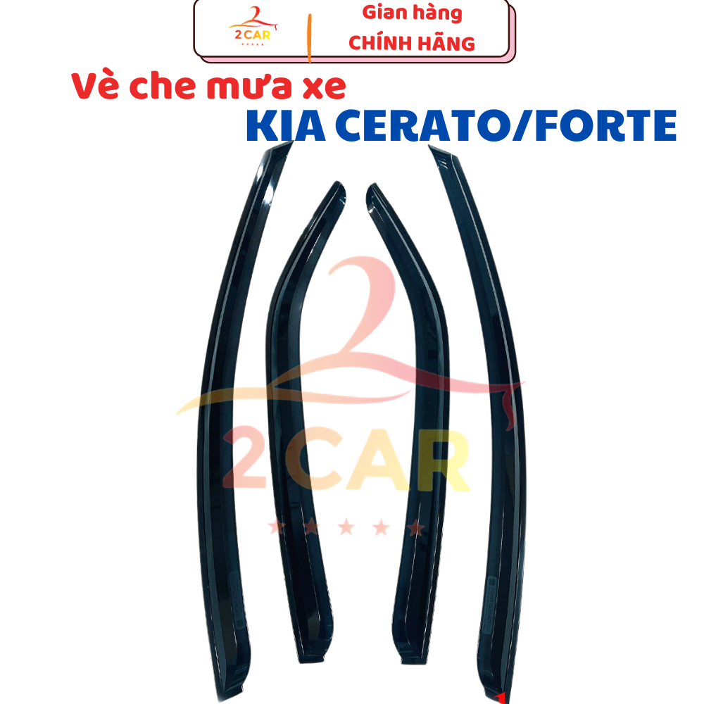 Vè Che Mưa xe Kia Forte/ Cerato đời 2008 2009 2010 2011 2012 2013 Hàng NHỰA ĐEN cao cấp