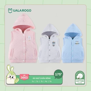 Áo Gile Trần Bông Uala Mềm Mại, Đáng Yêu Bé Trai, Bé Gái UR3663