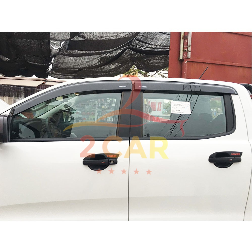 Vè che mưa xe Ford Ranger 2015- 2022, 2023,2024, 2025 nhựa đen thái dày cao cấp